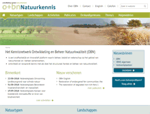Tablet Screenshot of natuurkennis.nl